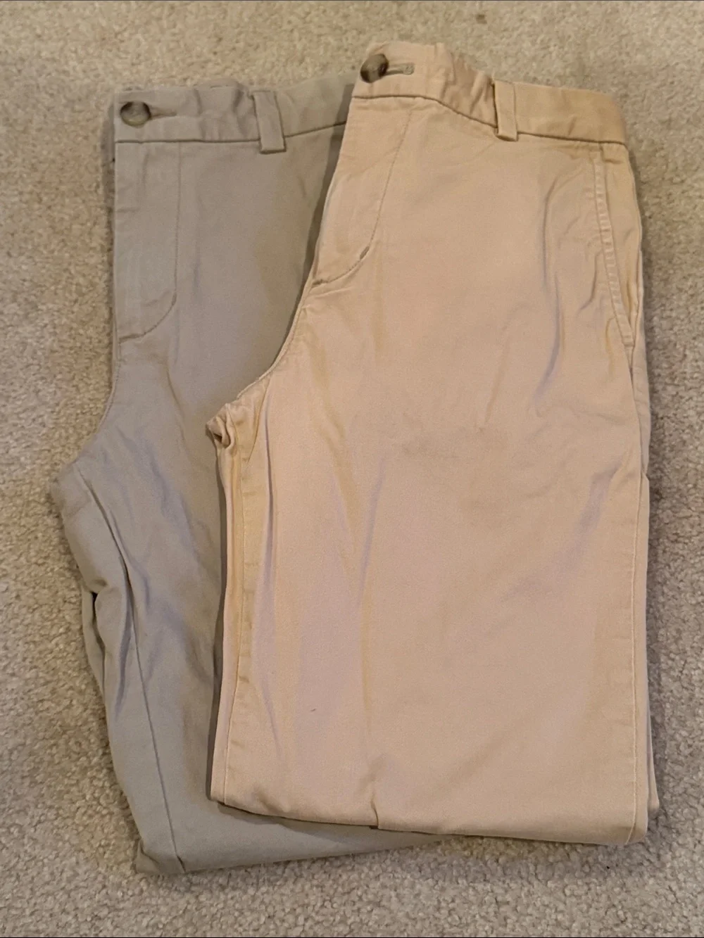 Vineyard Vines Boys' Chino Pants - Beige and Light Gray